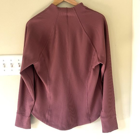 Athleta Jackets & Coats Athleta Salutation Ribbed Jacket Tawny Rose